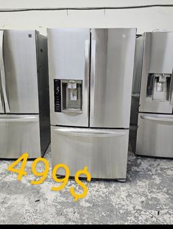36" LG 3 Doors Stainless Steel Delivery Available I Maker&Water Excellent Work