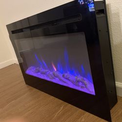 36” Home Electric Fireplace Heater (Brand New)
