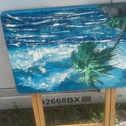 Alone Palm Table By D Tynes Gibson