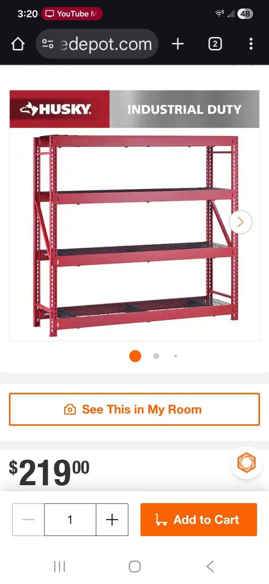 2 Red Shelves 
