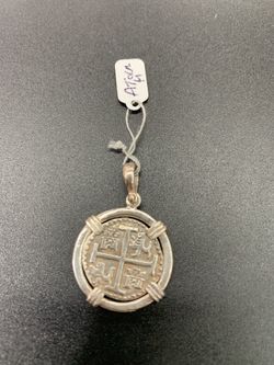 Atocha silver coin pendant