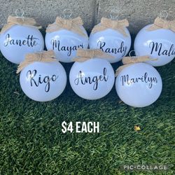 Personalized Ornaments 