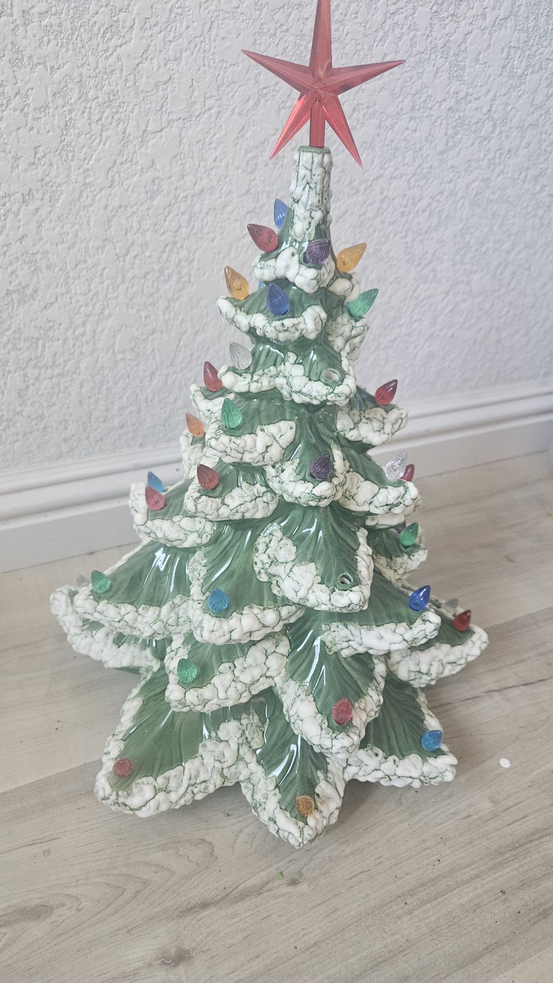Vtg Ceramic Christmas Tree