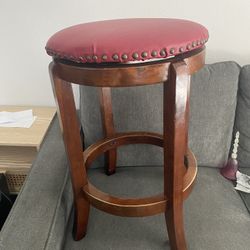 Refurbished Red Stools 