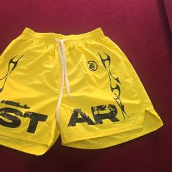 Yellow Hellstar Shorts
