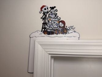 Nightmare Before Christmas Jack & Sally Door Corner Decor