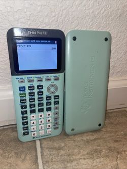 Texas Instruments TI-84 Plus CE Graphing Calculator W/case Green Color