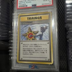 Misty’s Tears Pokemon 1998 Japanese Banned Card Psa 10 Low Pop