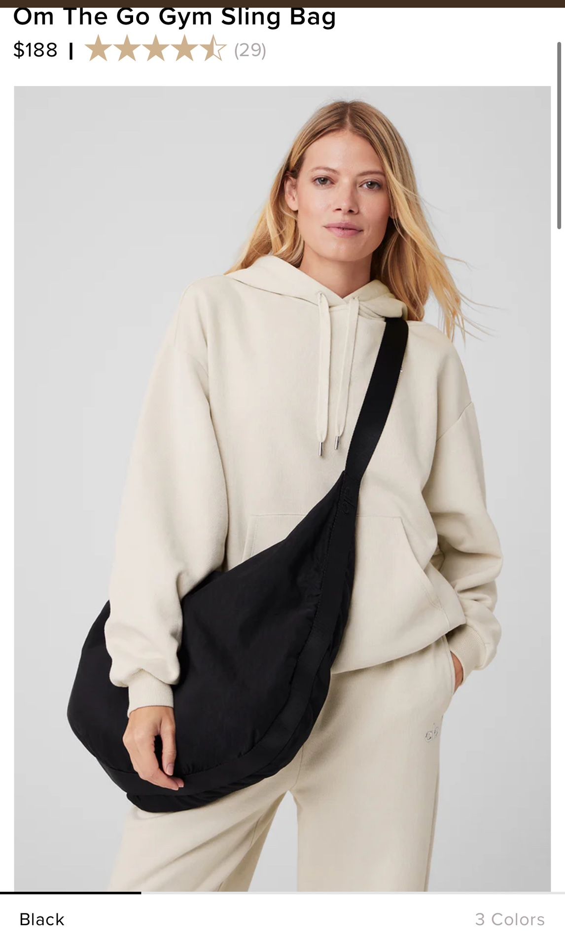 alo Om The Go Gym Sling Bag