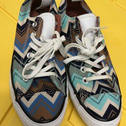 Multicolor Tribal Low-Top Converse
