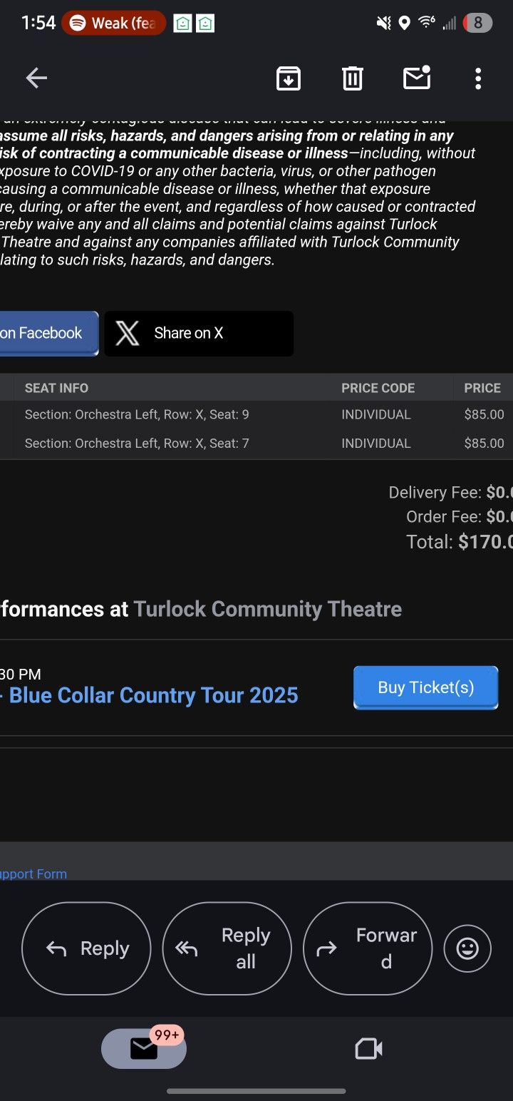 Aaron Lewis Turlock 2 Tickets