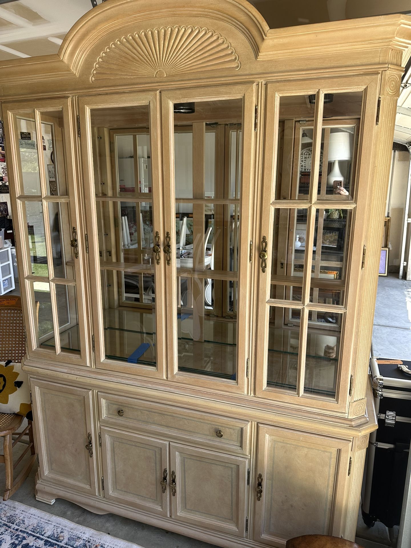 Beechwood Hutch/Console 2 Pc Set