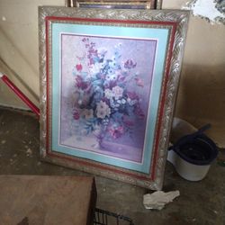 Big Flower Pic In A Vase For A Wall