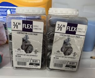 Halex 3/8 in. Flexible Metal Conduit (FMC) Saddle Connectors (50-Pack)