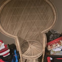 Wicker Peacock Chair