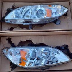 04-09 Mazda 3 Projector Headlights Luces Calaveras Micas Faros Focos Faroles Headlamps 