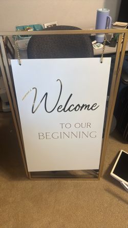 Wedding sign