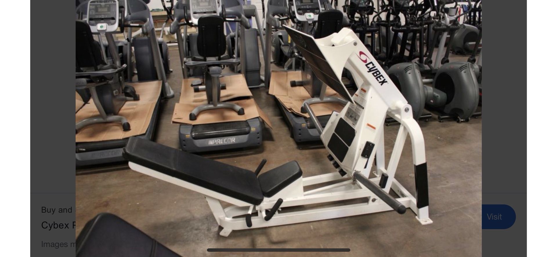 Cybex classic leg press /hip sled plate loaded gym machine for Sale in