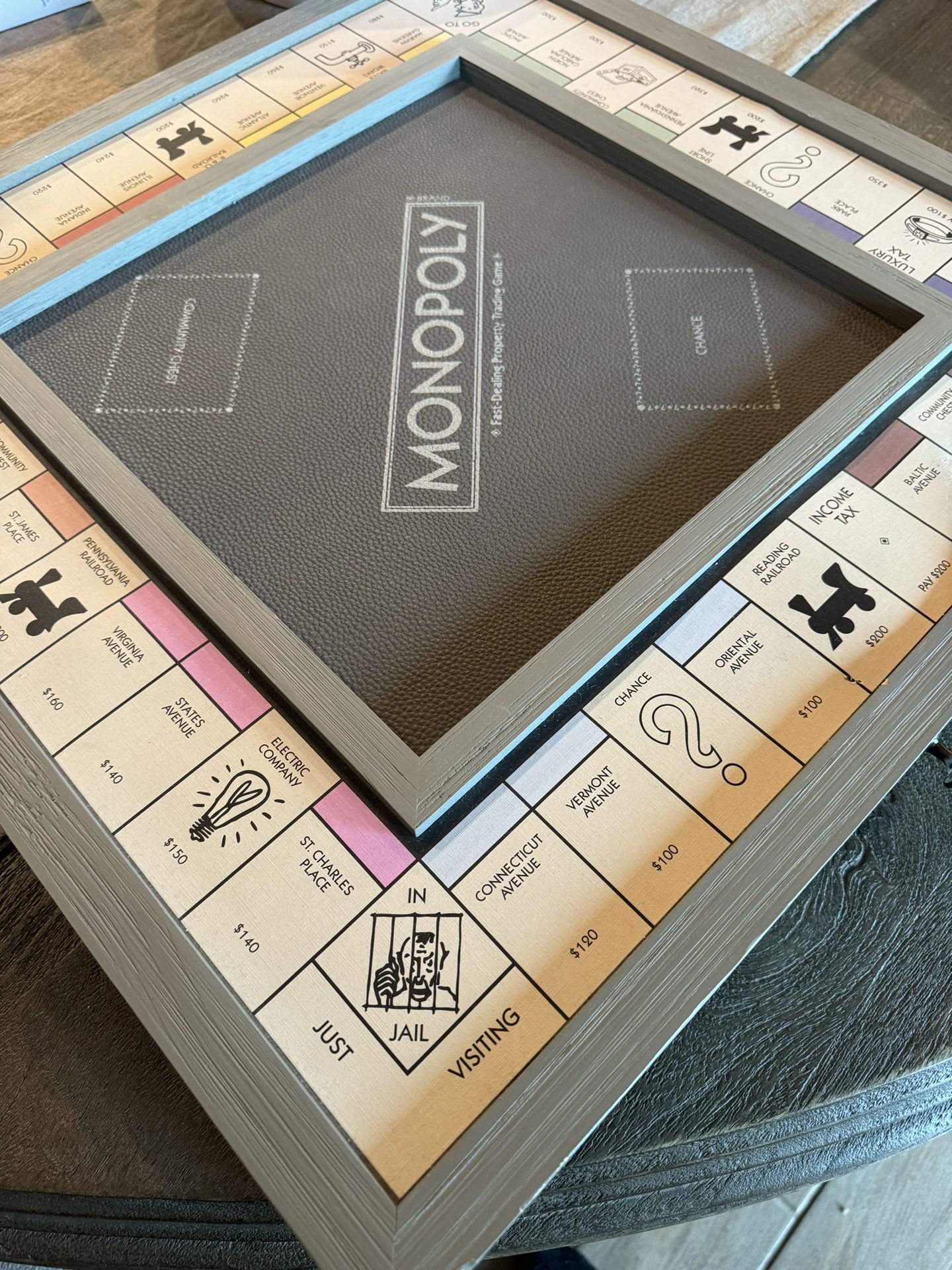 Pottery Barn - Wooden Monopoly Board Game - Luxury Edition