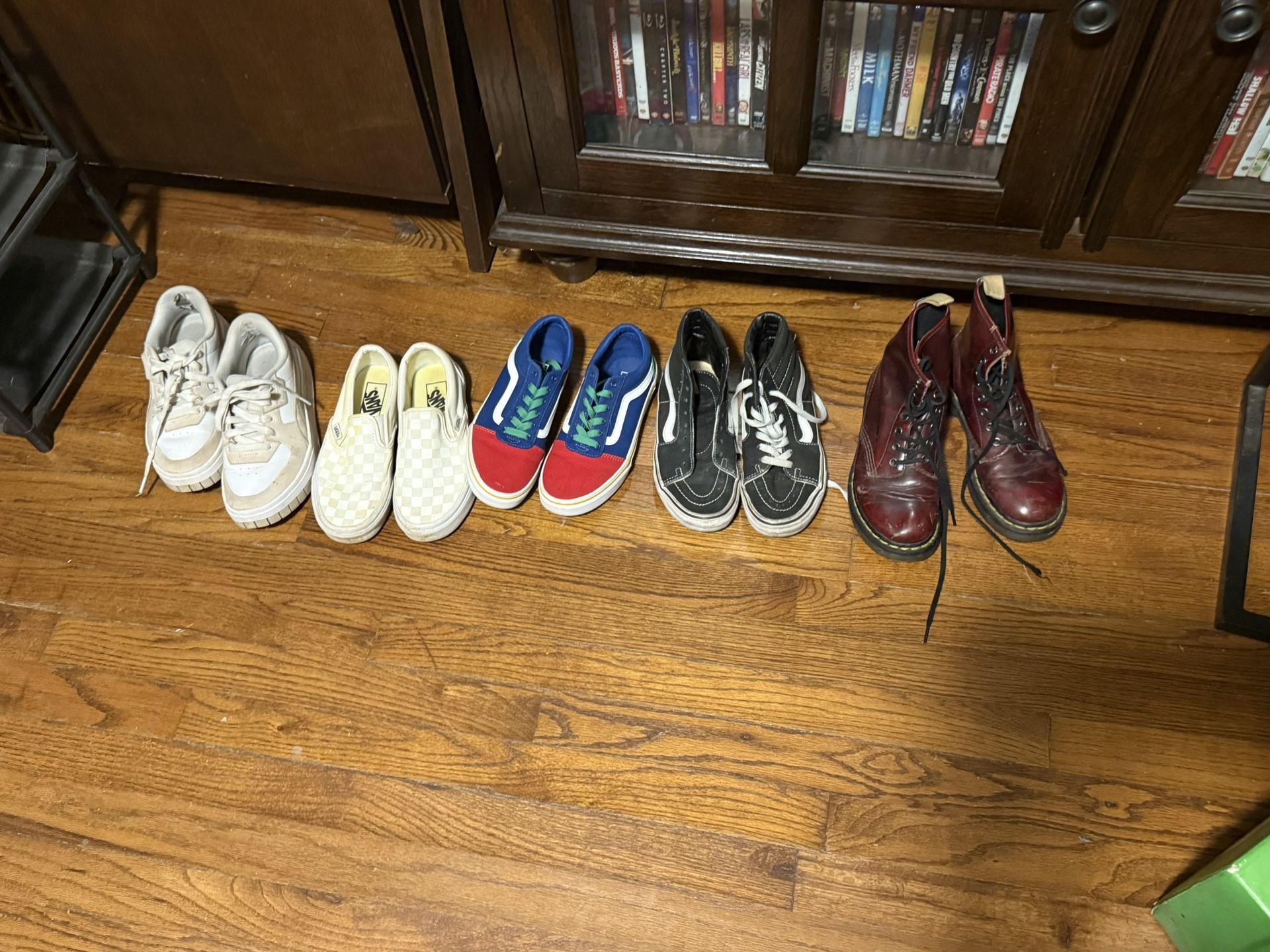Nike, Vans, and Doc Martens