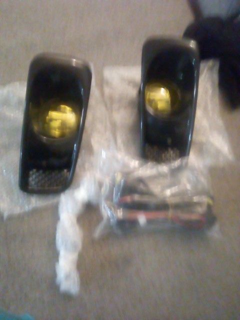 Honda Civic Yellow Car Lights