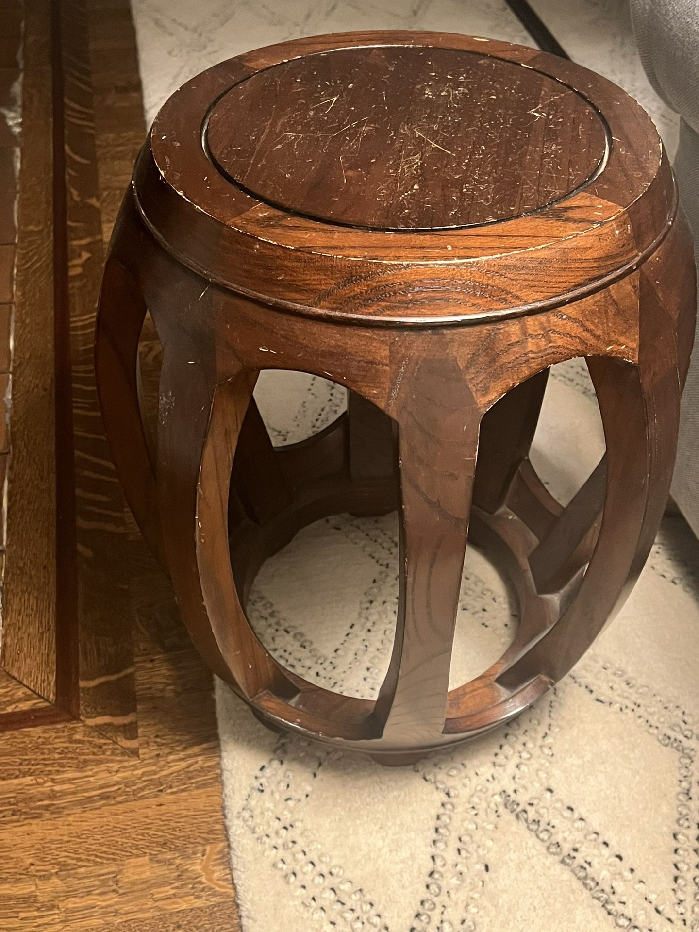 Pair Of Room & Board Drum Side Tables