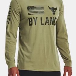 Under Armour Men's Project Rock Veterans Day Shirt Olive Green 3X-Large