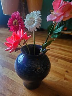 Ceramic Cobalt Blue Flower Pot