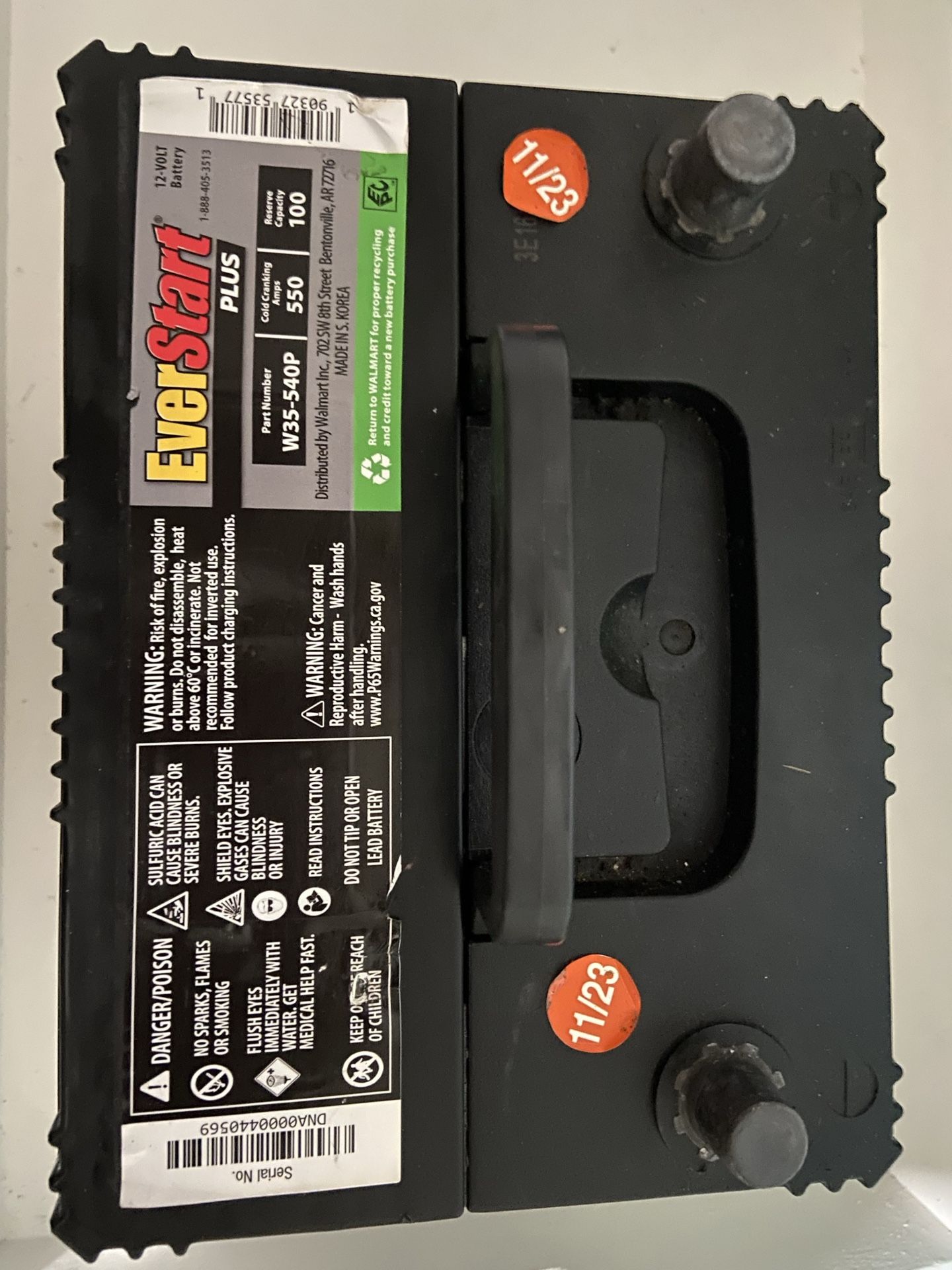EverStart Plus 12-Volt Car Battery