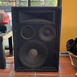 Two Carvin Speakers + Stands