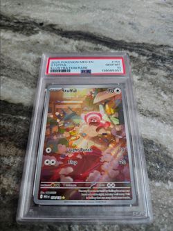 PSA 10 2025 Pokemon Mega Evolution Stufful Illustration Rare #154/132