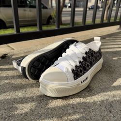 AMIRI MA QUAD COURT LOW TOP - BLACK 