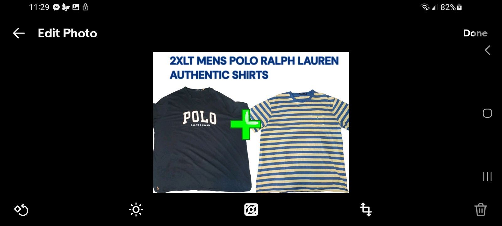 2 POLO RALPH LAUREN 2XLT AUTHENTIC T-SHIRTS
