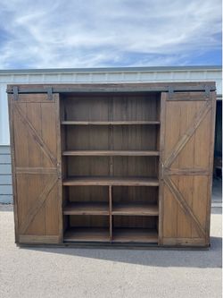 Farmhouse wood cabinet