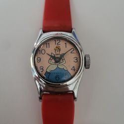 1950s Walt-Disney Cinderella Watch By Timex