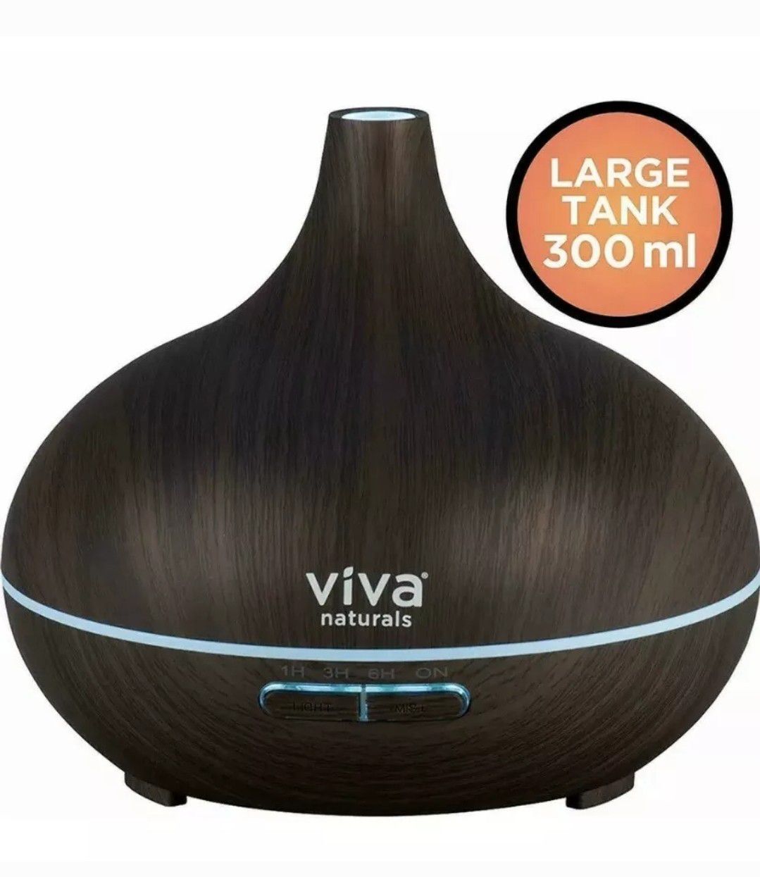 Brand new Viva Naturals Ultrasonic Aromatherapy Essential Oil Diffuser, Large 300ml Tank -