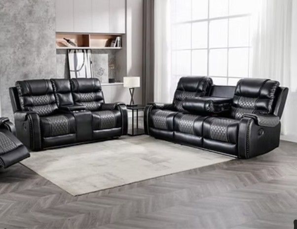 2 PC MOTION SOFA AND LOVESEAT NEW IN BOX