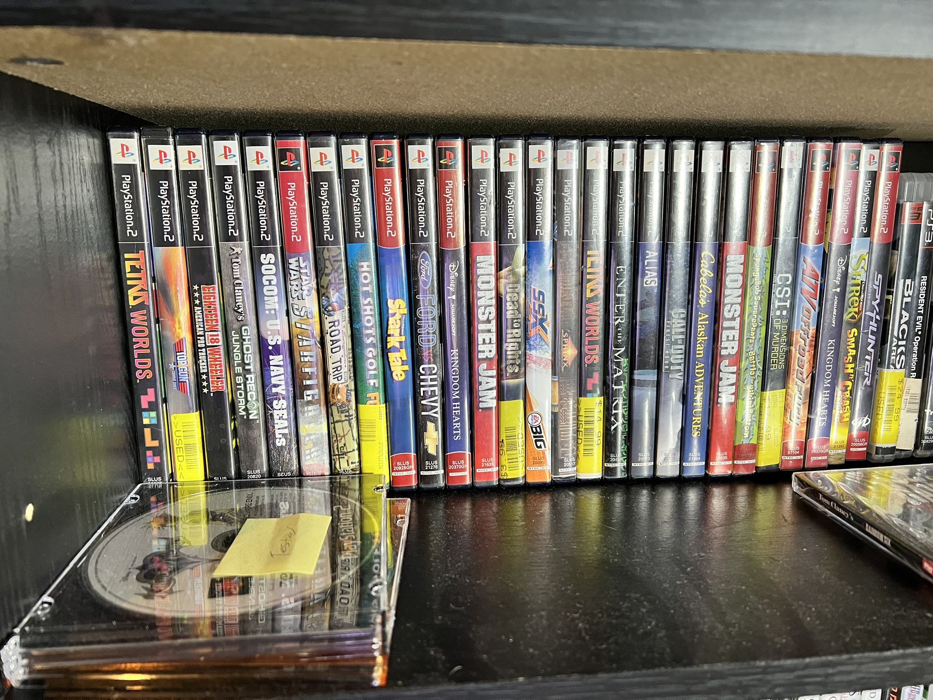 Various PS1, PS2, and PS3 games