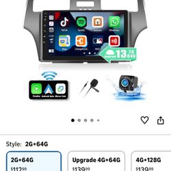 UNITOPSCI Android Car Stereo Radio for Lexus ES 2001-2005 ES250/300/330, 2G+64G, Wireless CarPlay Android Auto, 9 Inch Touch Screen GPS Navigation Blu