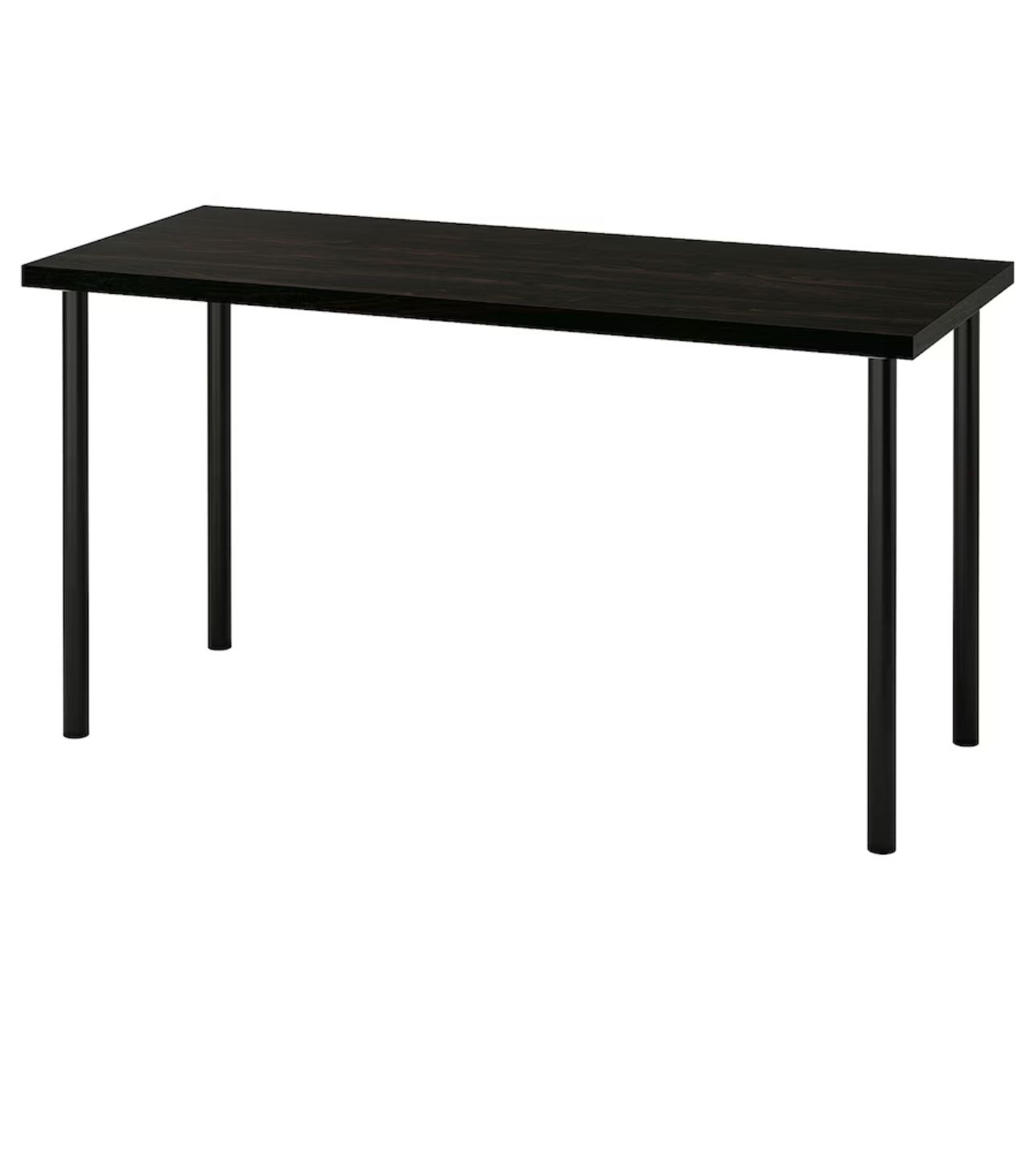 BLACK WOOD IKEA DESK