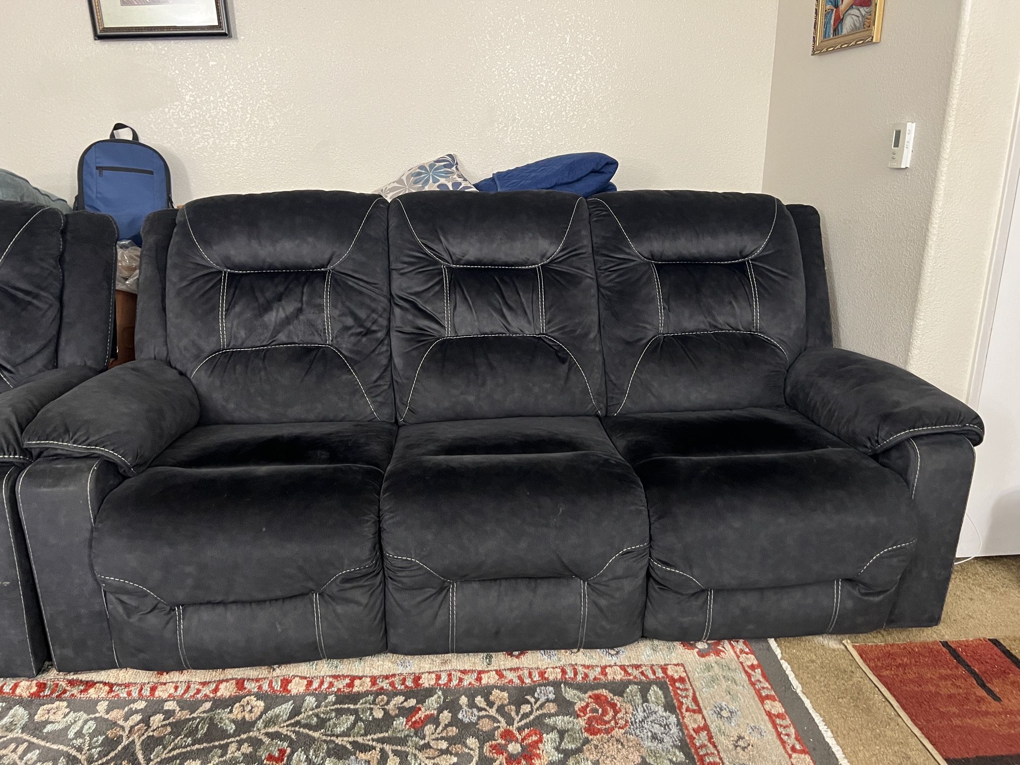Reclining Sofa Set β Couch & Loveseat