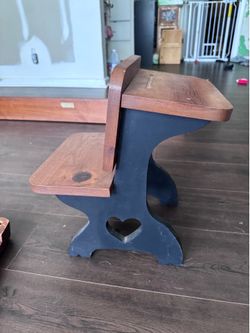 Wooden heart desk
