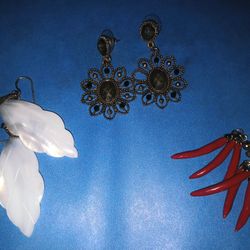 3 Pairs Of EARRINGS 