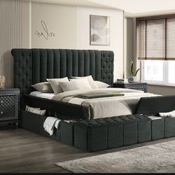 NEW QUEEN AND KING SIZE STORAGE BED WITH MATTRESS INCLUDING FREE DELIVERY BEDROOM FURNITURE AND SECTIONAL SOFA AVAILABLE 