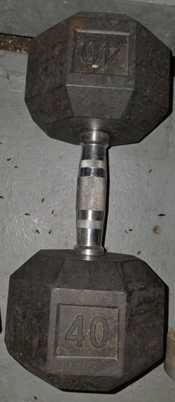 One 40 pound weight