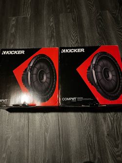 12” brand new slim kicker subwoofers