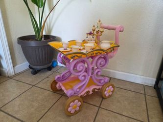Beauty and the Beast tea set with car
