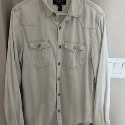 Forever21 Denim Button Down Shirt Medium
