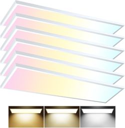 NEW Never Used 6-Pack 1x4 LED Panel Lights