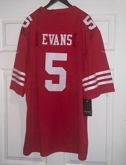 San Francisco 49ers Mike Evans #5 Red Home 2026-2027 Official NFL Onfield Jersey Vapor Stitched adult mens XL New with tags